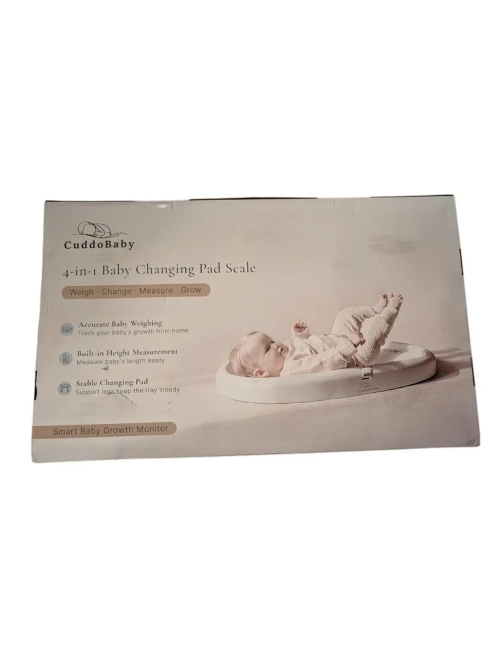 NEW Cuddobaby 4 in 1 Smart Changing Pad Baby Scale Height Measure Weight Monitor